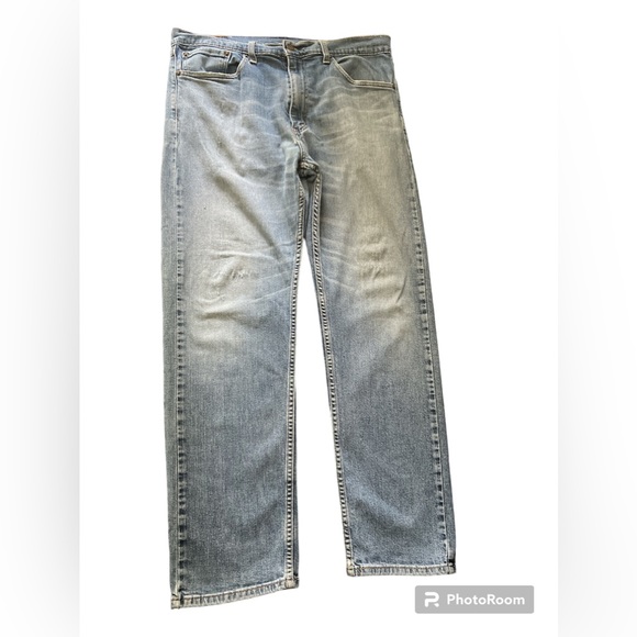 LEVI’s MEN’S 505 36W 30L STRAIGHT REGULAR FIT JEANS pre-loved and worn in - Picture 3 of 15